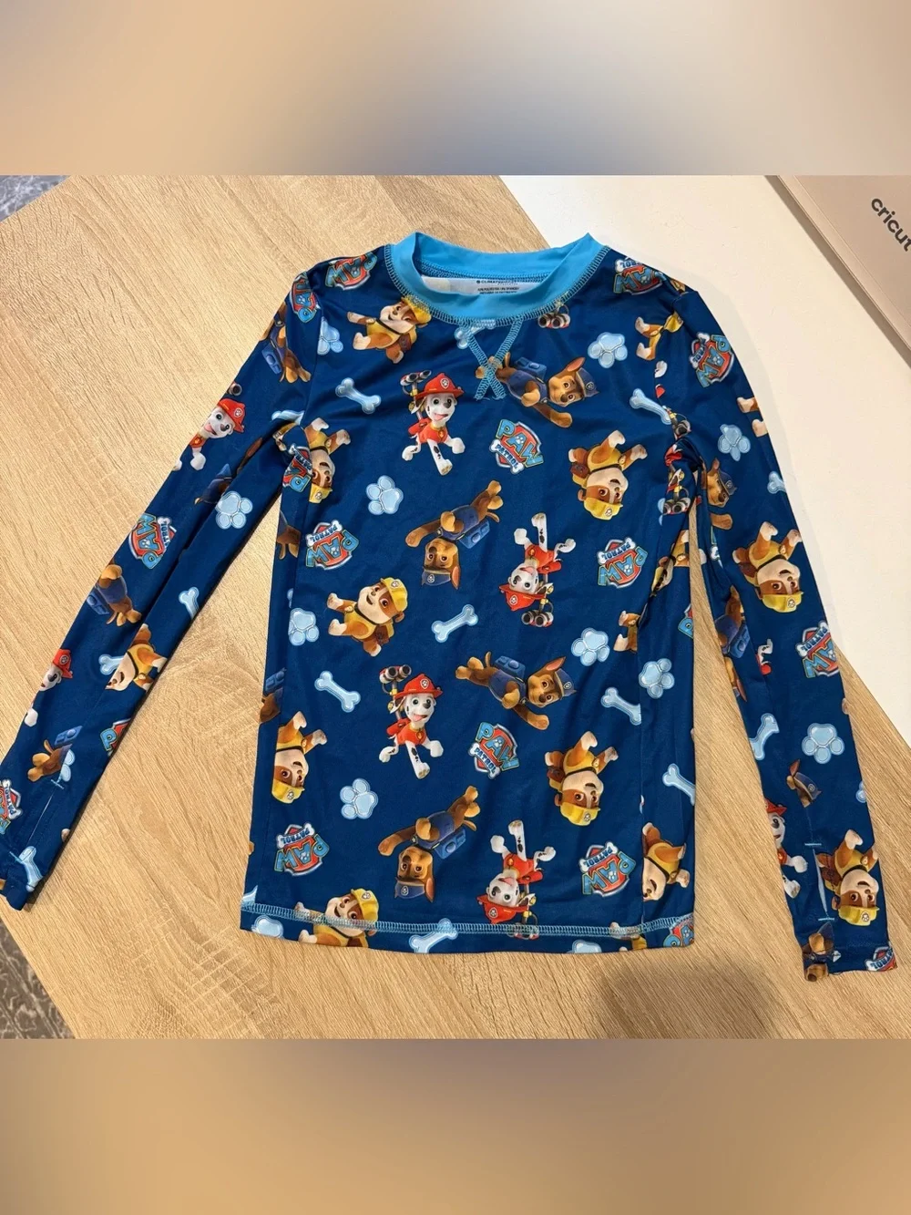 Paw Patrol Blue Kids Long-Sleeve Swim Rashguard